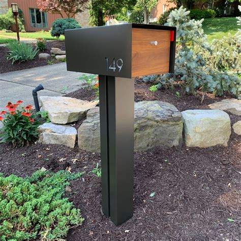 metal mail post box|steel mailbox post residential.